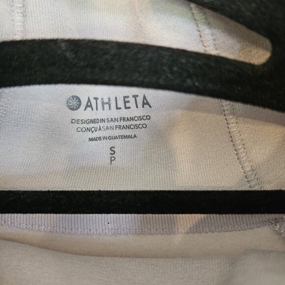 Athleta Altitude Polartec Funnel Neck Sweatshirt Size Petite Small Stratus Grey - Picture 4 of 9